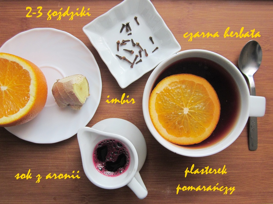 Przepis na pyszną herbatę z pomarańczą, imbirem i goździkami